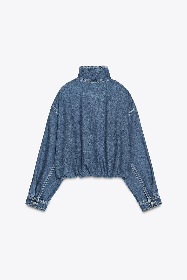 Klassische Vintage-inspirierte Jeansjacke