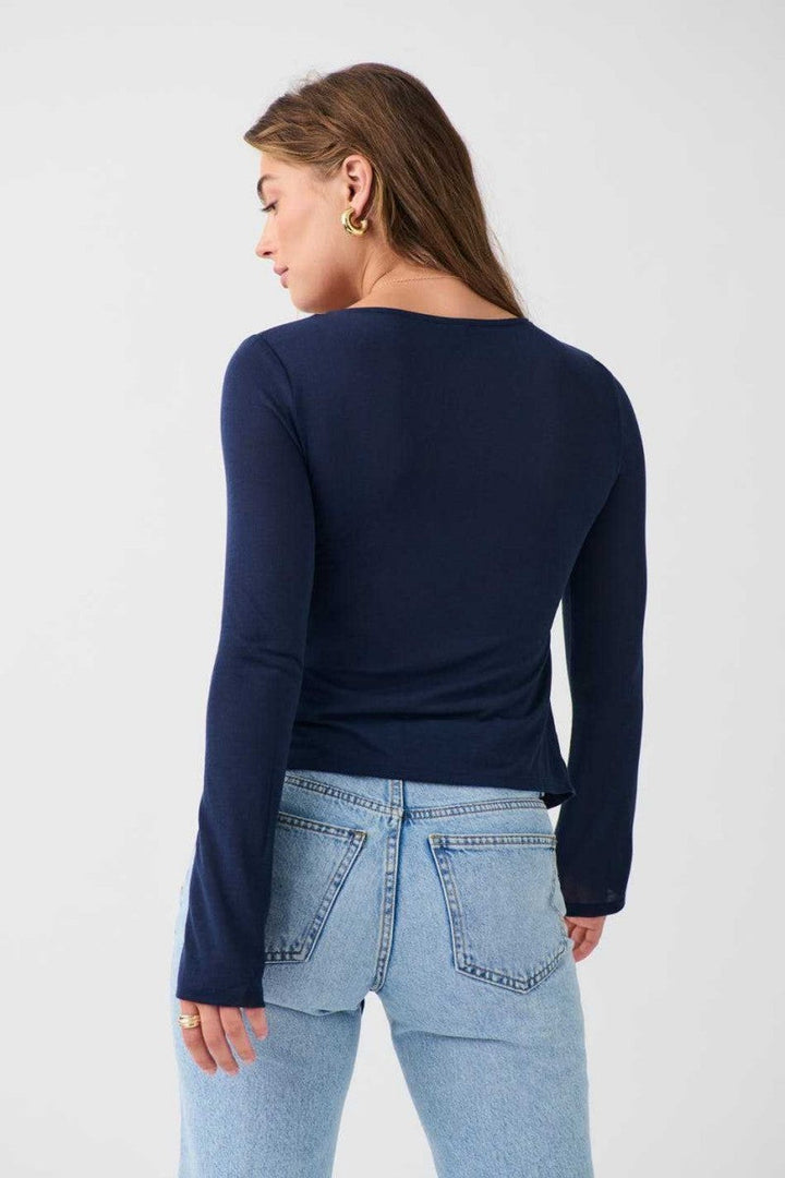 Damen Jessalyn Crop-Top mit Knoten vorne