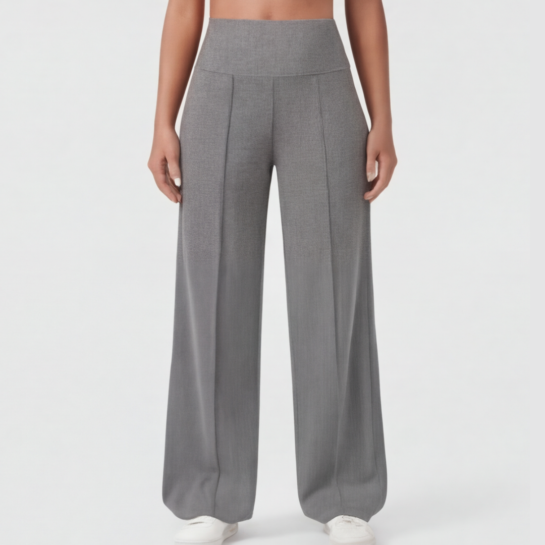 Yoga-Hose mit weitem Bein und überkreuztem Bund