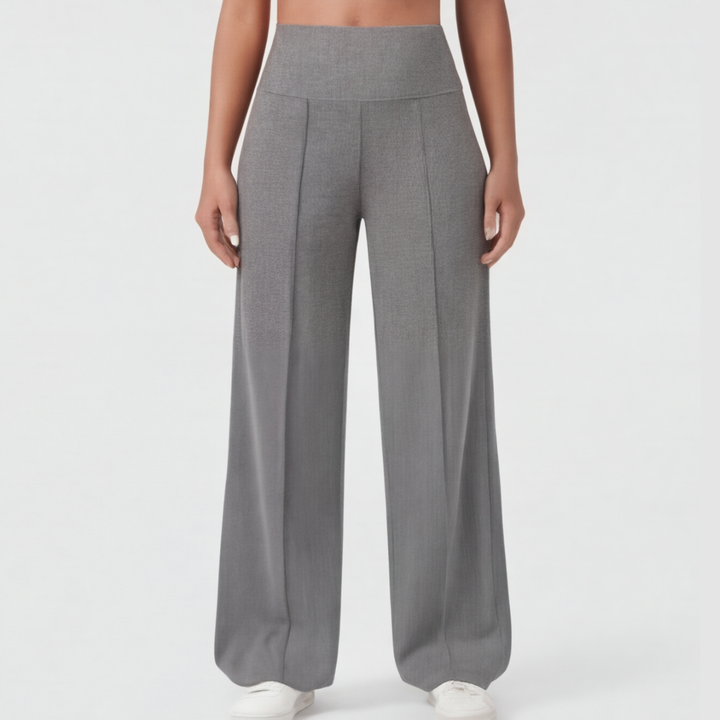Yoga-Hose mit weitem Bein und überkreuztem Bund