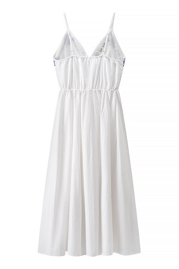 Sommerliches Wickelkleid mit Blumenmuster