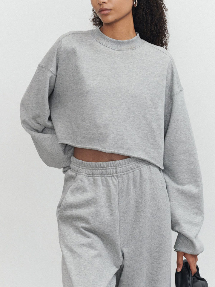 Gemütliches Kurz geschnittenes Sweatshirt für lässigen schicken Stil