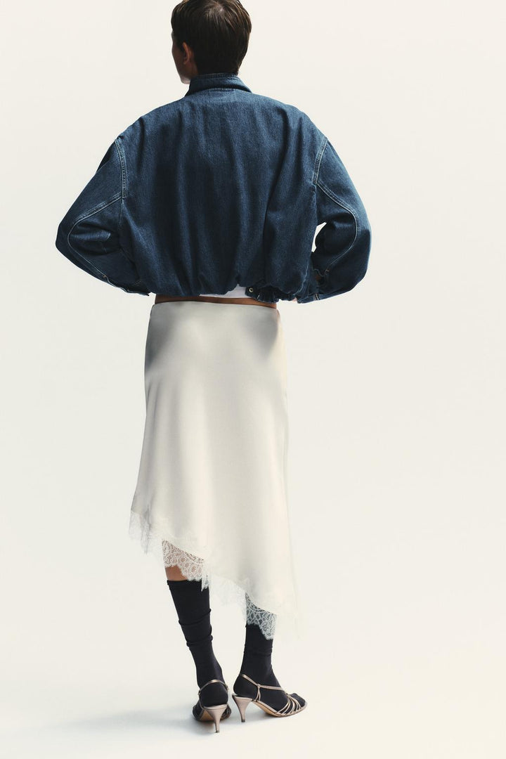 Klassische Vintage-inspirierte Jeansjacke