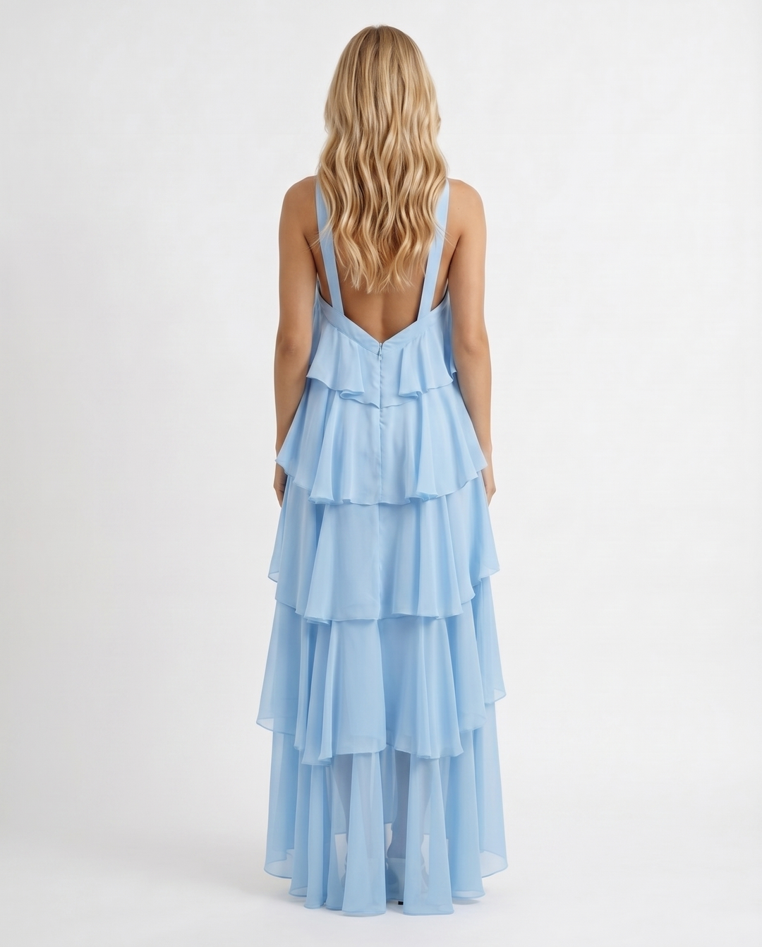 Damen ärmelloses Felicia Maxikleid mit Blumendruck