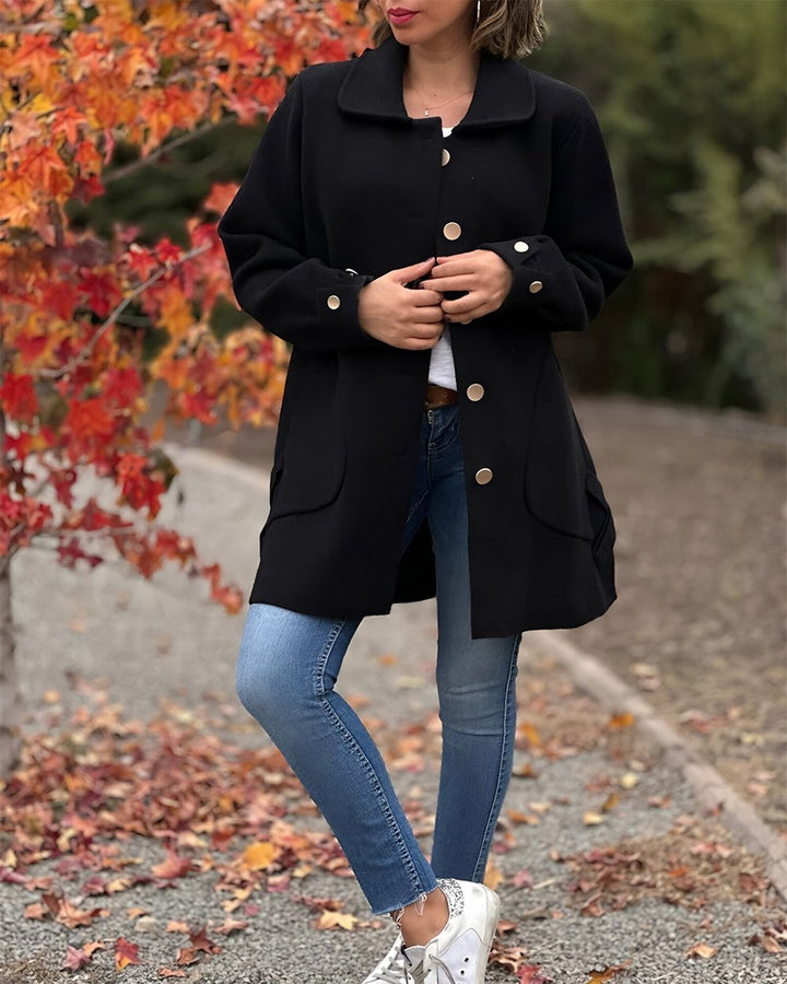 Schicke elegante Jacke mit stilvollem seitlichem Knotendetail