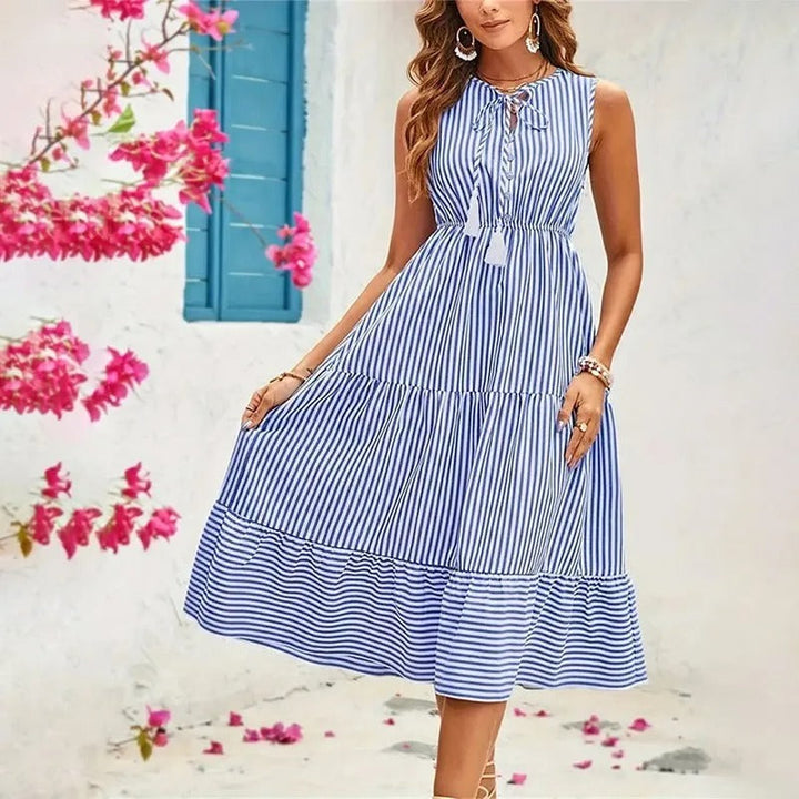 Mila® | Luftiges kleid mit Streifenmuster