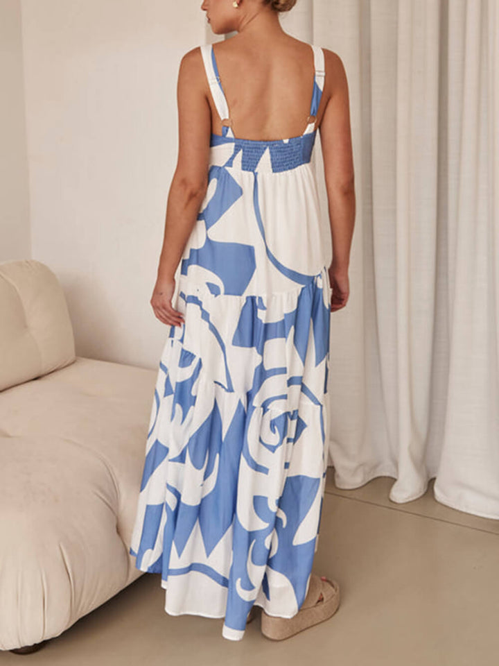Maxikleid mit geometrischem Muster für Damen
