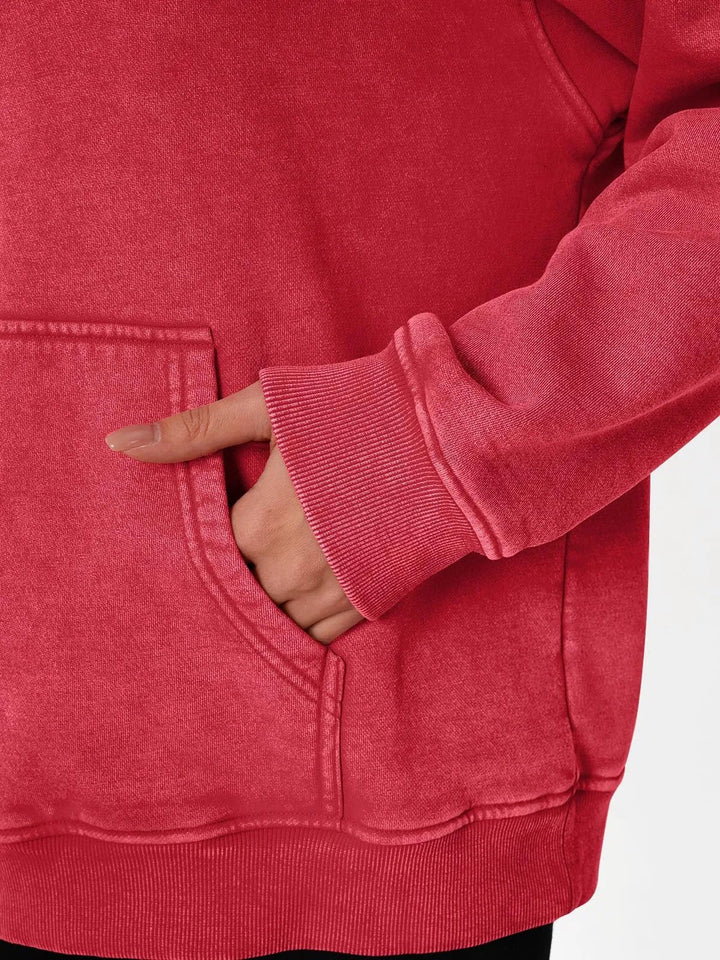 Übergroßer Pullover mit Acid-Wash-Effekt