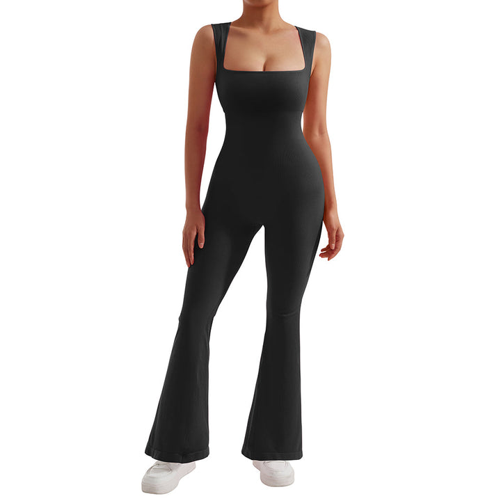 Ärmelloser figurbetonter Stretch-Jumpsuit