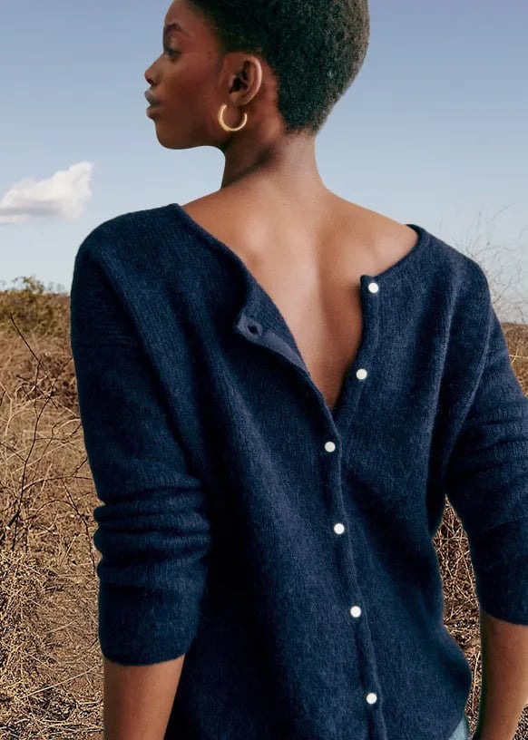 Gemütlicher Grobstrick-Cardigan-Pullover