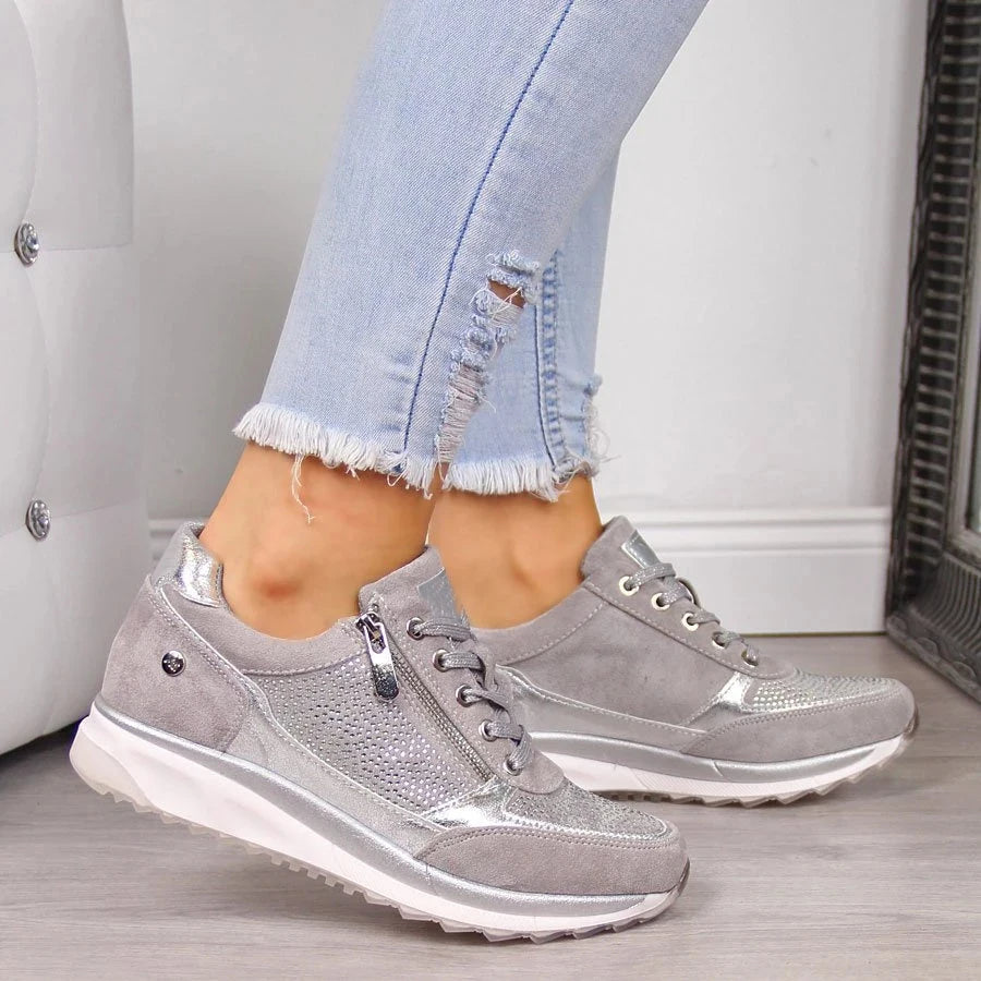 Bequeme orthopädische Sneaker mit Reißverschluss