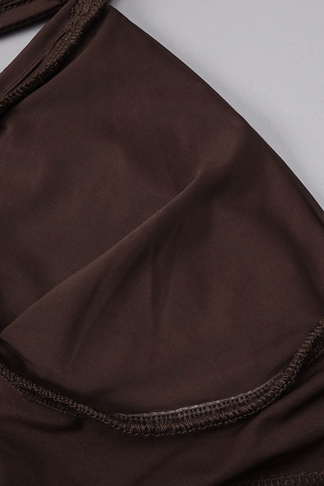 Maxikleid mit Trägern und Drapierung für Damen