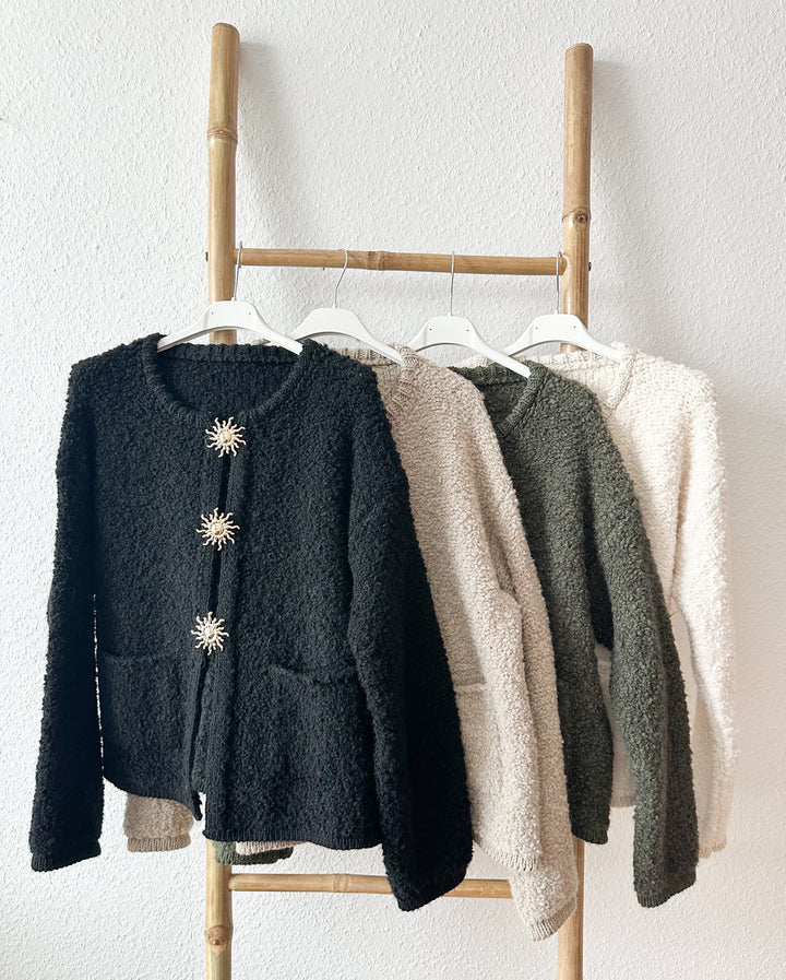 Gemütliche Plüsch-Teddyjacke für legere schicke Looks
