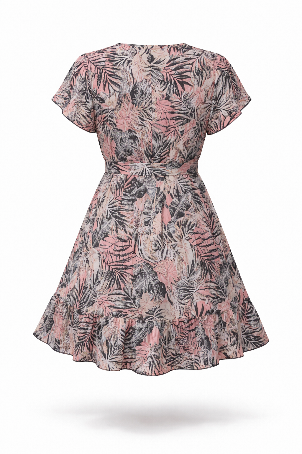Locker sitzendes Boho-Kleid mit fließender Silhouette