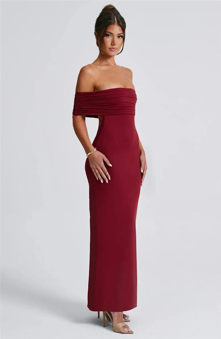 Sexy trägerloses, rückenfreies Maxikleid für Damen
