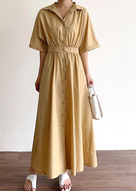 Baumwoll Kleid mit Knopfleiste für den Frühling