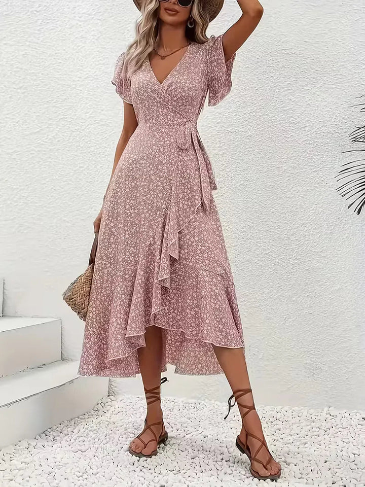 Florales Wickelkleid
