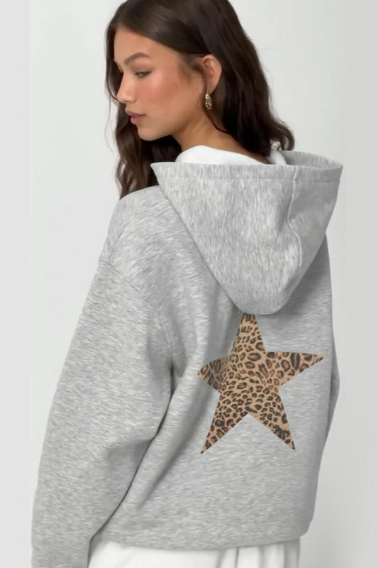 Damen Hoodie mit Strassstern für moderne, bequeme Alltagslooks