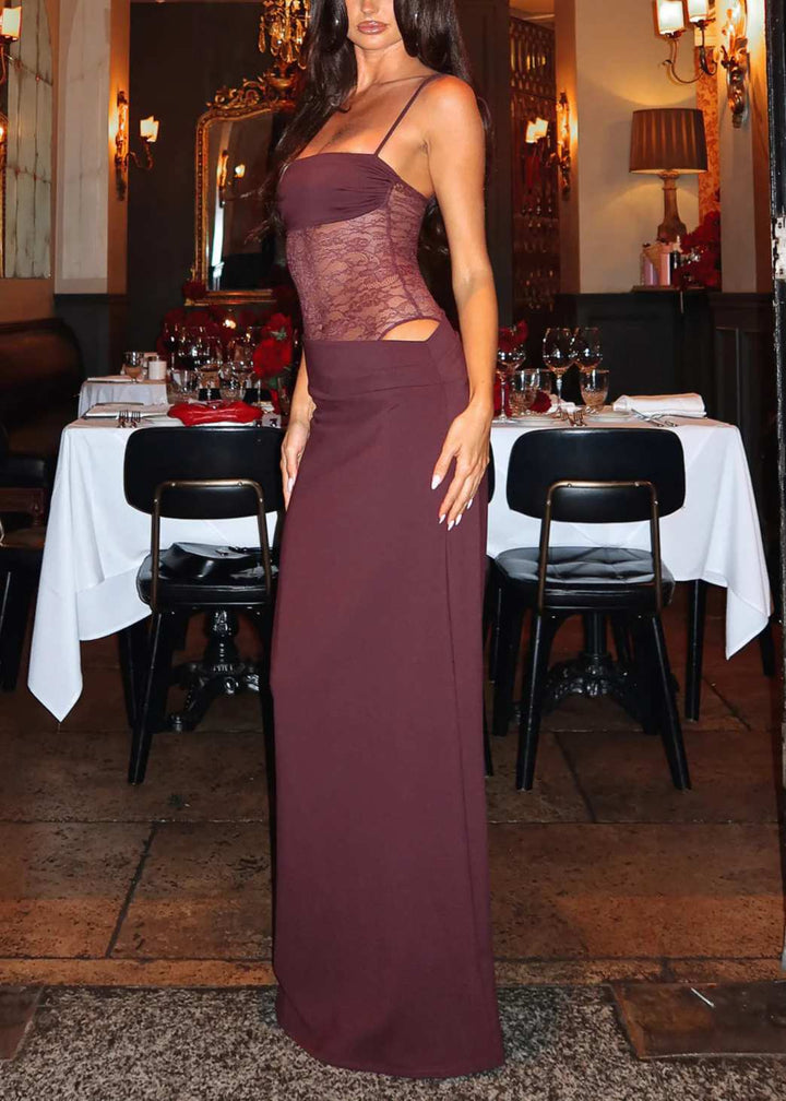 Spitzen-Maxikleid