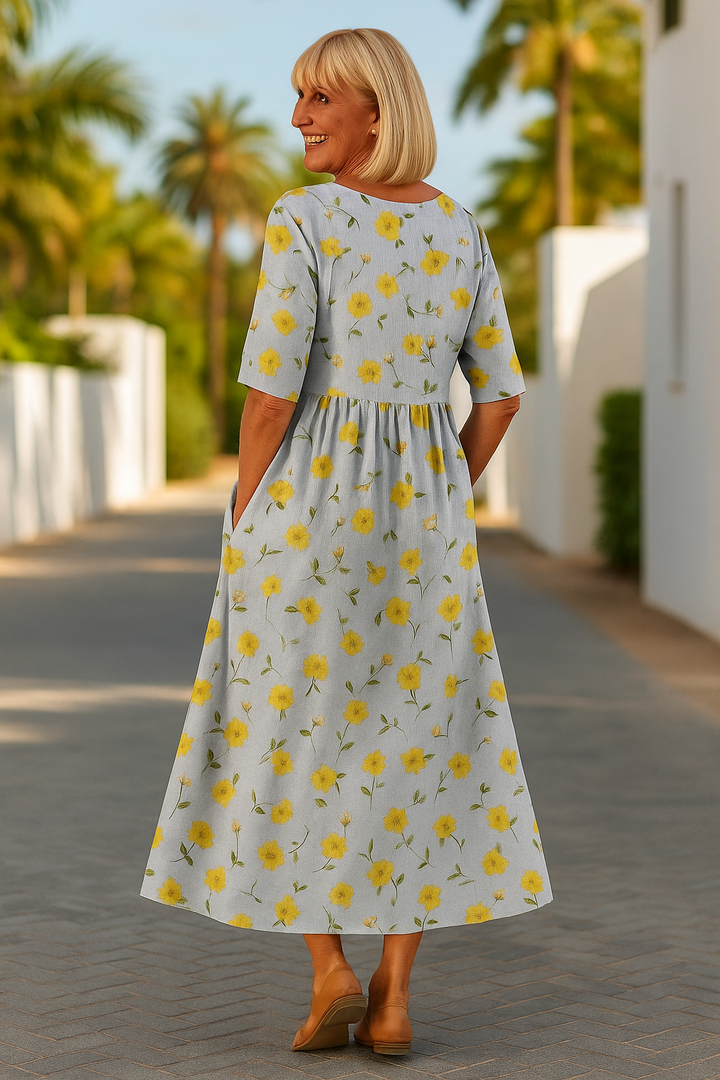 Lockeres Midikleid für Damen - Mühelose Alltags-Eleganz