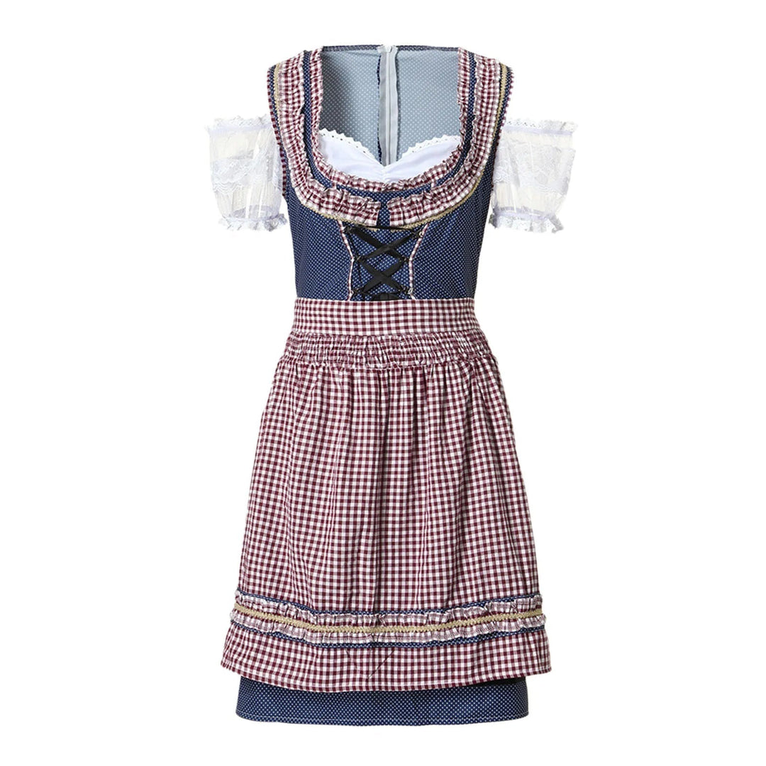 Damen-Dirndlkleid mit Schürze und traditionellem Schnitt