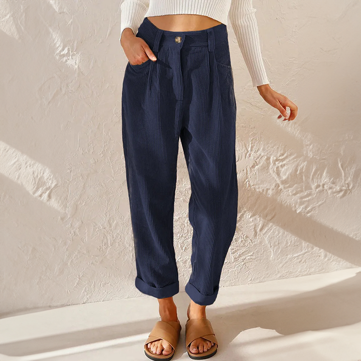 Damenhose mit lockerem Schnitt für bequeme Alltagslooks