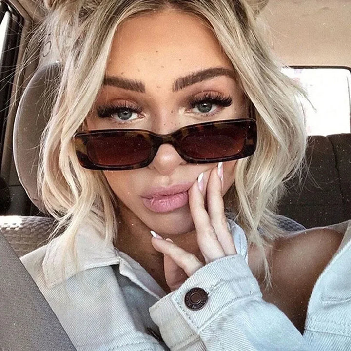 Vintage quadratische Sonnenbrille