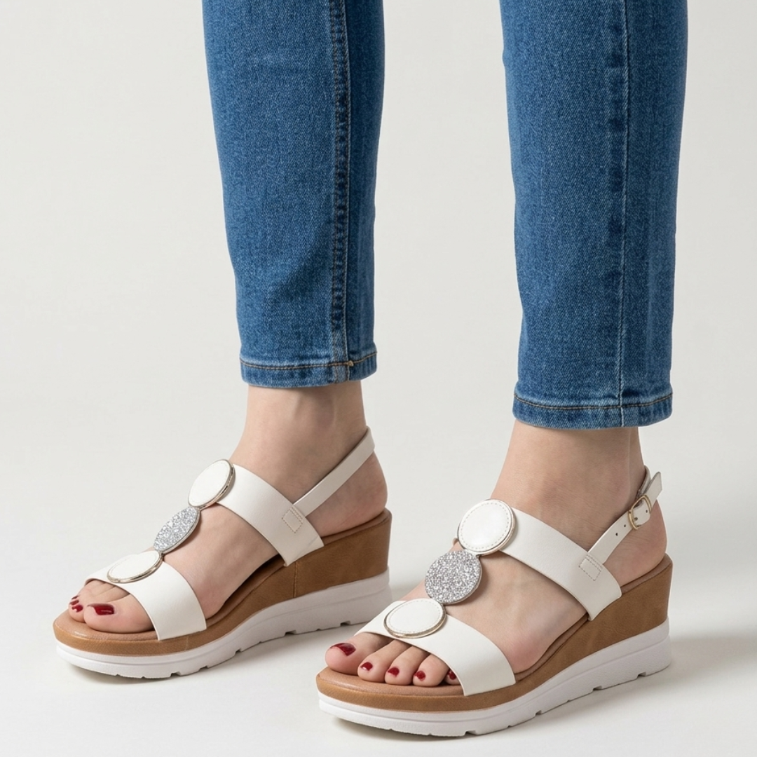 Modische Keilabsatz-Komfortsandalen für Damen