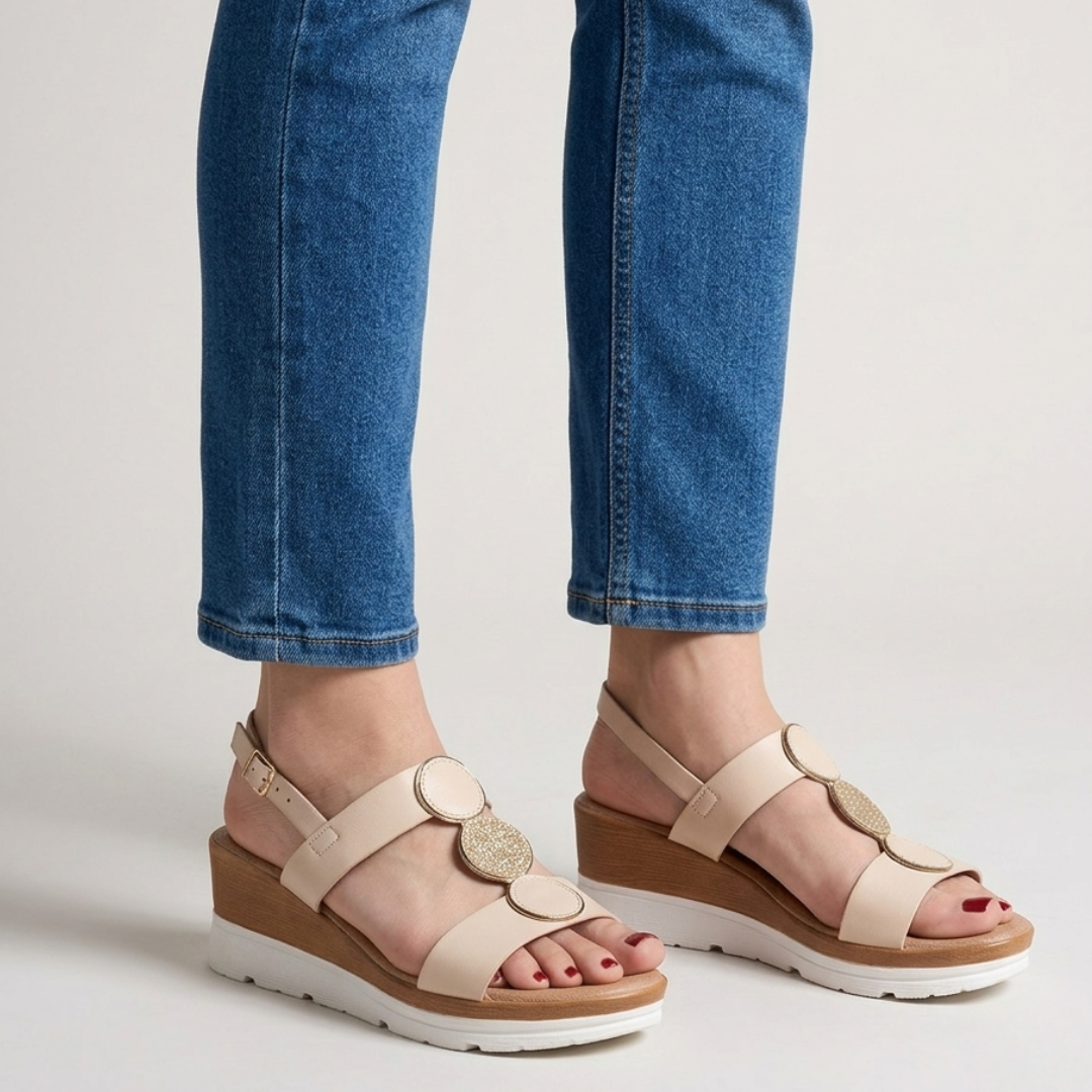 Modische Keilabsatz-Komfortsandalen für Damen