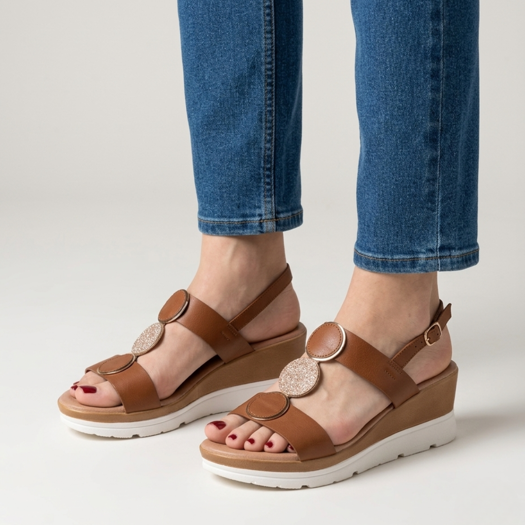 Modische Keilabsatz-Komfortsandalen für Damen
