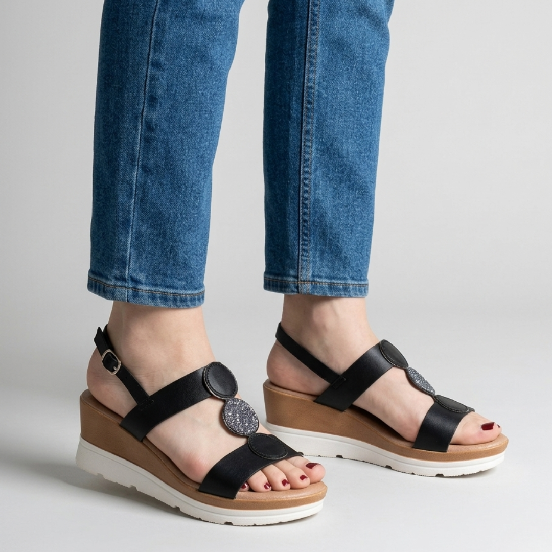 Modische Keilabsatz-Komfortsandalen für Damen