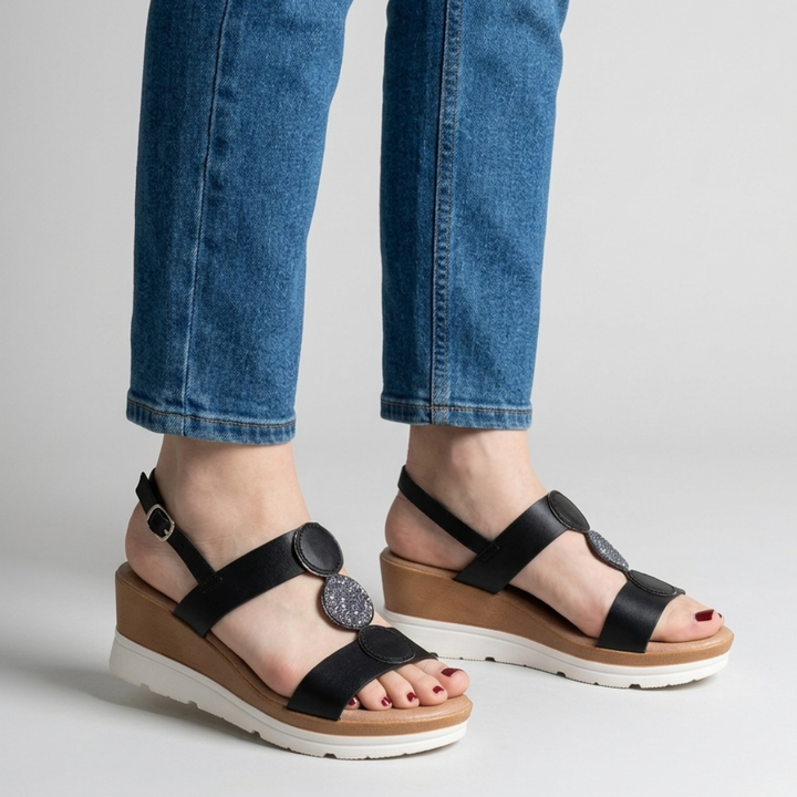 Modische Keilabsatz-Komfortsandalen für Damen