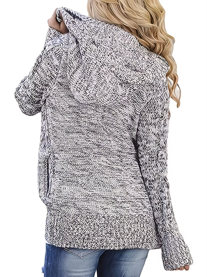 Elsie® | Kabelstrickjacke mit Kapuze