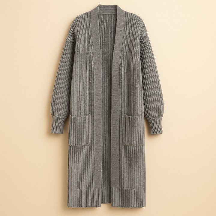 Extra langer Cardigan für Damen mit bequemem, lockerem Schnitt