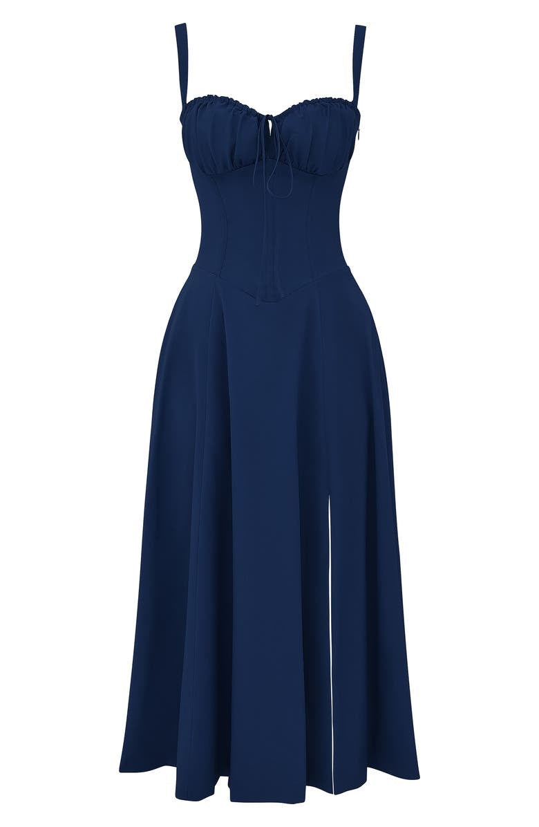 Florales Bustier-Bauchformer Bodycon-Kleid