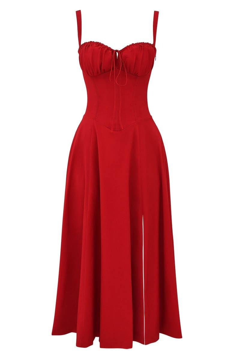 Florales Bustier-Bauchformer Bodycon-Kleid