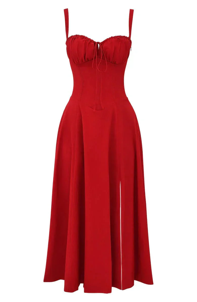 Elegantes Midikleid mit verstellbaren Trägern