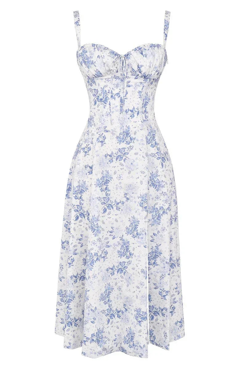 Elegantes Midikleid mit verstellbaren Trägern