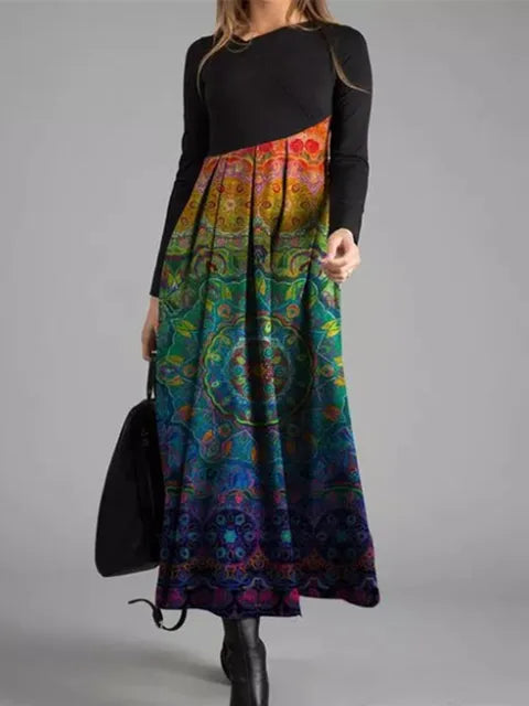 Jeanette® | Elegantes Retro-Kleid im Vintage-Stil mit Muster