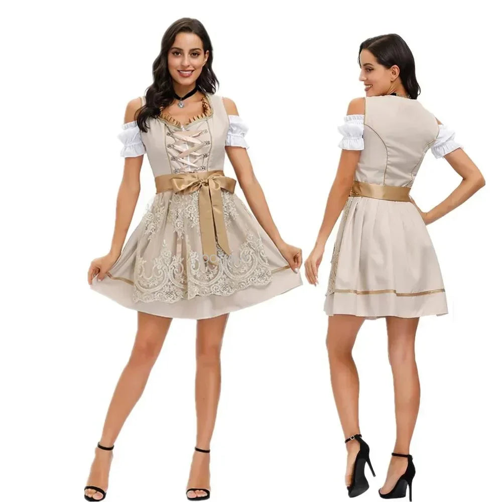 Damen-Dirndl mit traditionellem Schnitt für Volksfeste