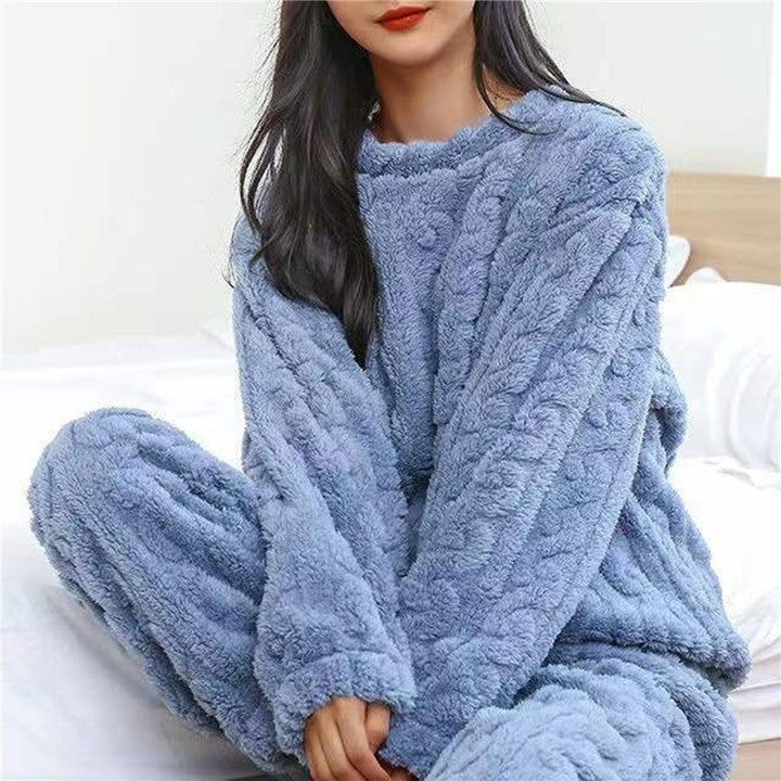 Damen-Fleece-Pyjama-Set für gemütliche Abende