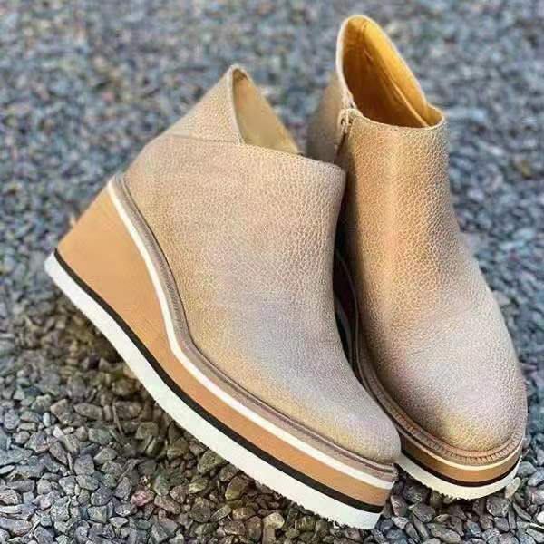 Detailansicht des oberen Schafts der Damen-Stiefelette