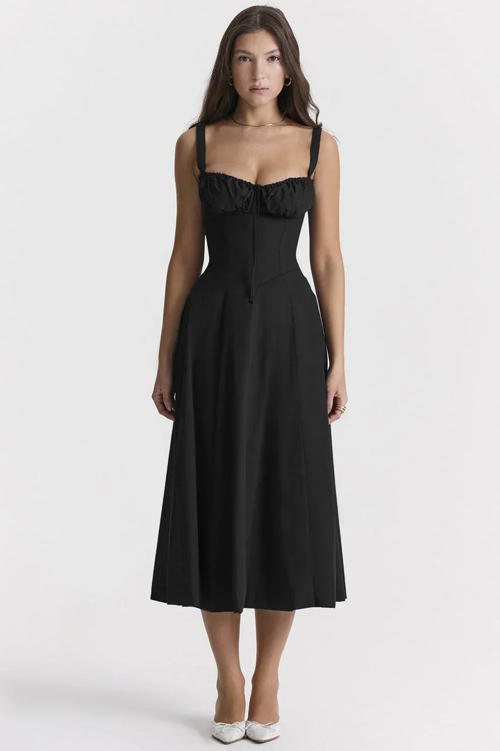 Elegantes Midikleid mit verstellbaren Trägern
