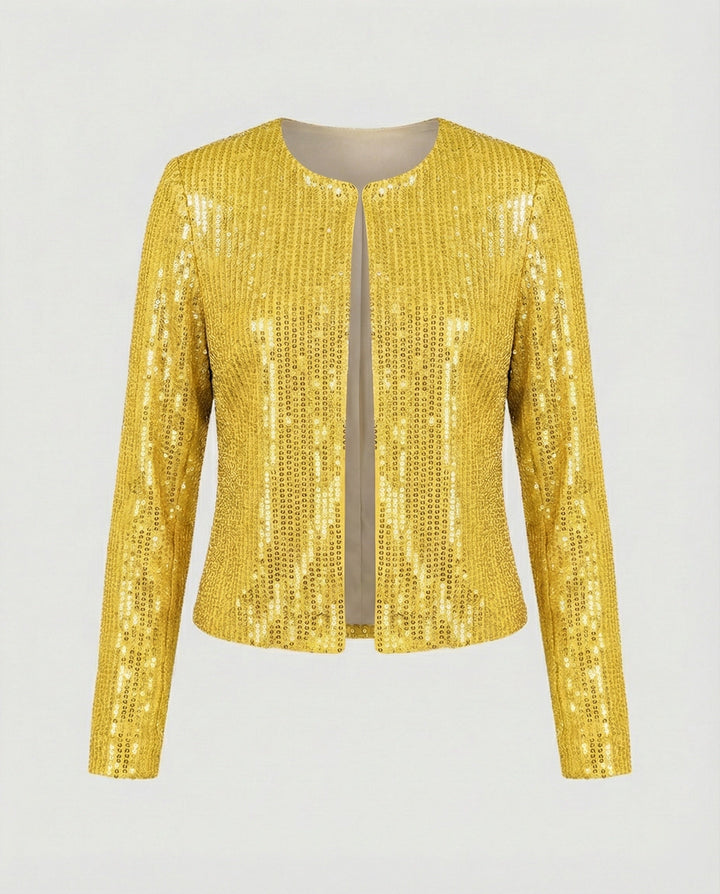 Damen Strickjacke Mit Glitzereffekt