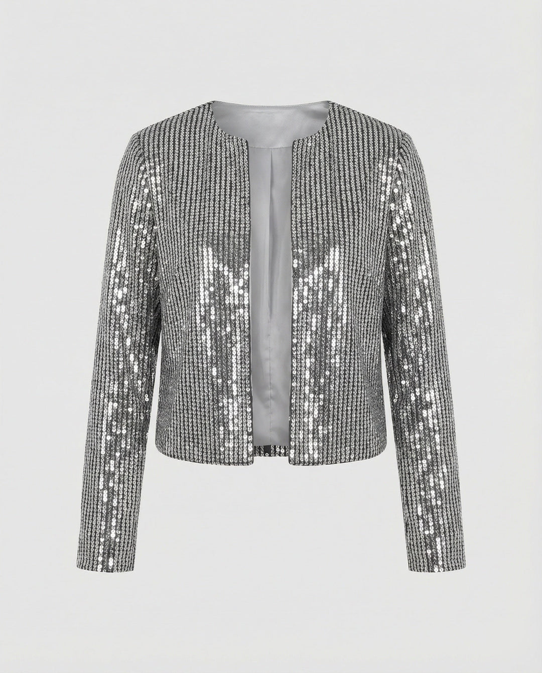 Damen Strickjacke Mit Glitzereffekt