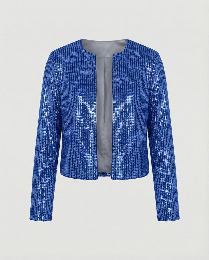 Damen Strickjacke Mit Glitzereffekt