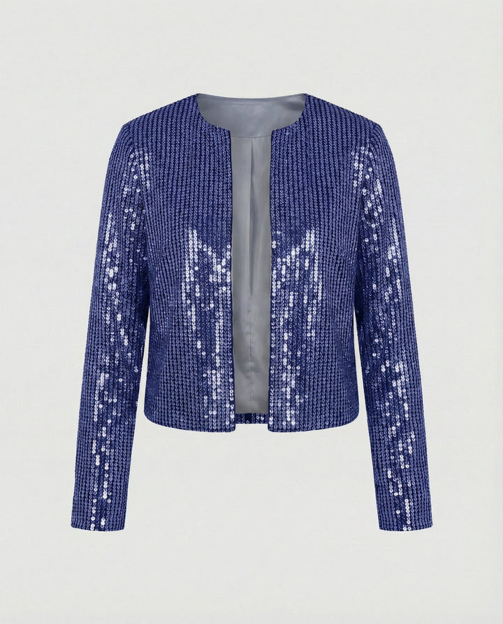 Damen Strickjacke Mit Glitzereffekt