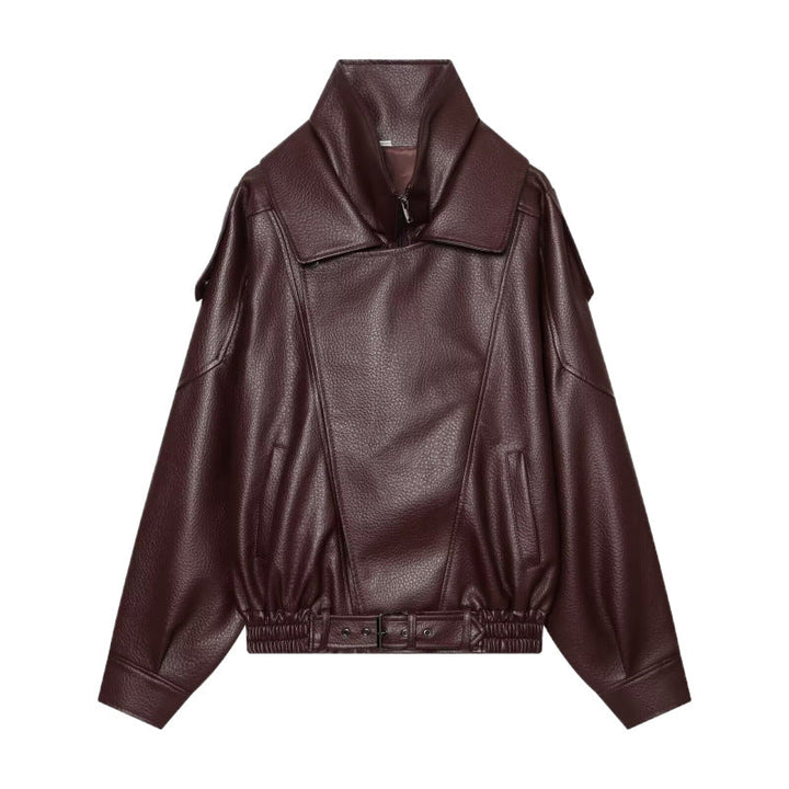 Damen-Kunstlederjacke als vielseitige Jacke für den Alltag