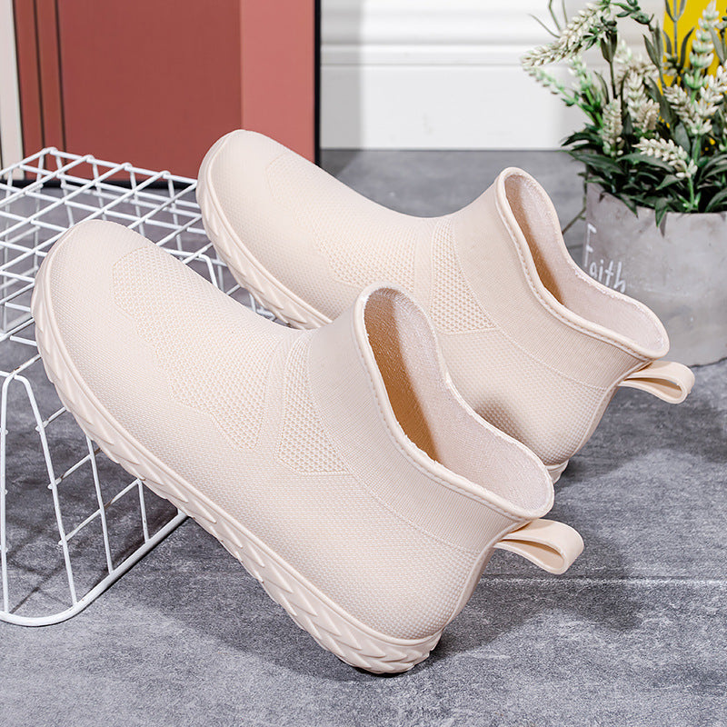 Damen Gummistiefel Mit Flexiblem Schaft Und Rutschfester Sohle