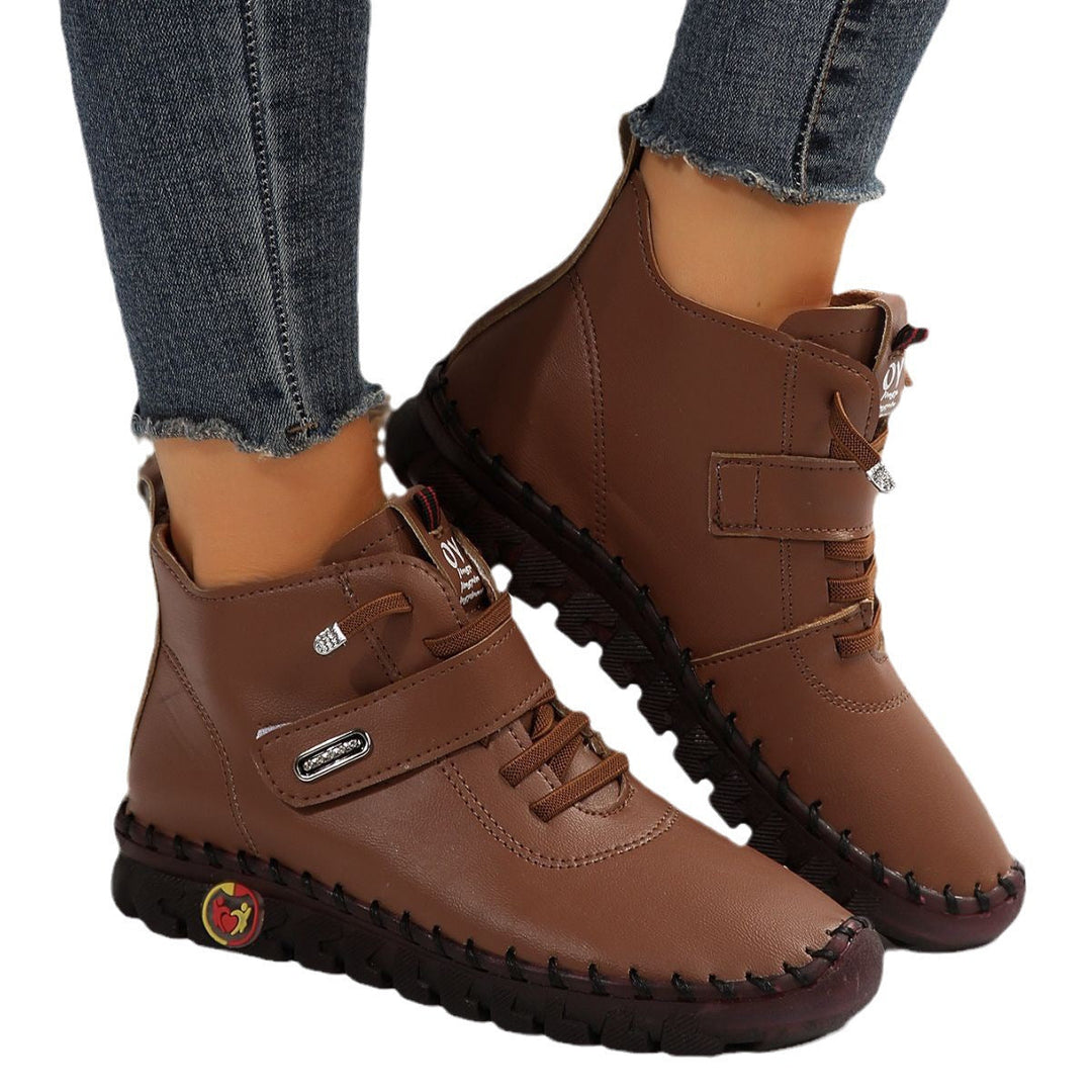 Damenstiefel mit griffiger Sohle für sicheren Halt